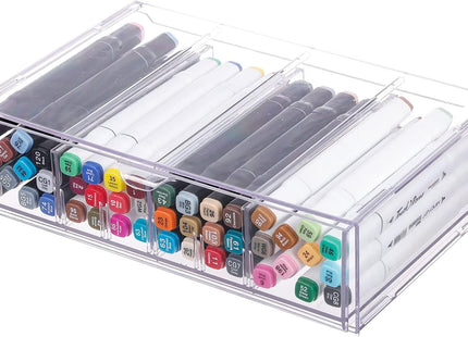 YAKALIKA Clear Desk Organiser Drawer with Adjustable Compartments PH370