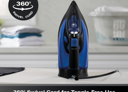 Hamilton Beach SteamMax Pro 3000W Steam Iron, HB608BB – Black & Blue