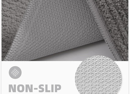 COLOR&GEOMETRY Door Mats 50 x 80cm – Non-Slip Washable Entrance Mats - Grey