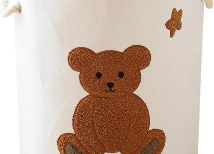 INough XL Laundry Basket 58L Bear Design – Foldable Clothes Hamper Storage