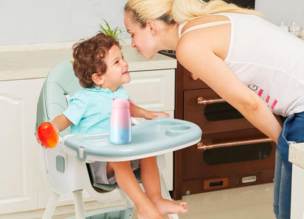 Nukdey 5-in-1 Convertible Baby High Chair Green – Folding Adjustable Feeding Chair