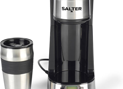 Salter Personal Coffee Machine – One Cup Maker with Travel Mug - Used