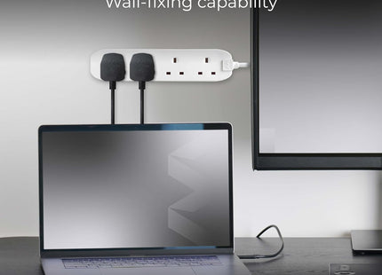 Masterplug 4 Socket Extension Lead 5 Metre Cable 13A 4 Way Power Strip White