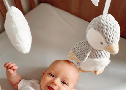 Nuby Penguin Musical Cot Mobile – Spinning Baby Crib Mobile with Lullabies