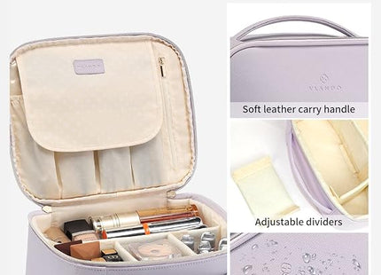 VLANDO Large Travel Cosmetic & Toiletry Organiser Bag – Purple