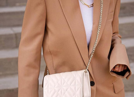 Small Quilted Crossbody Bag for Women – PU Leather Bag