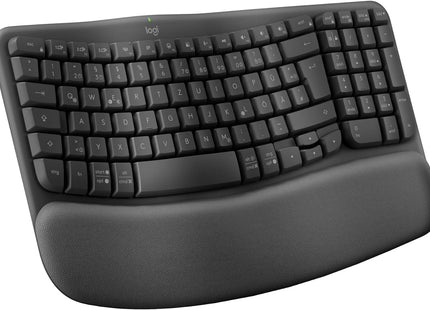 Logitech Wave Keys Wireless Ergonomic Keyboard DEU QWERTZ – Graphite - USED