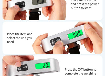 Blendura Digital Luggage Scale 50kg / 110lb – Portable Weigher with Temperature Sensor