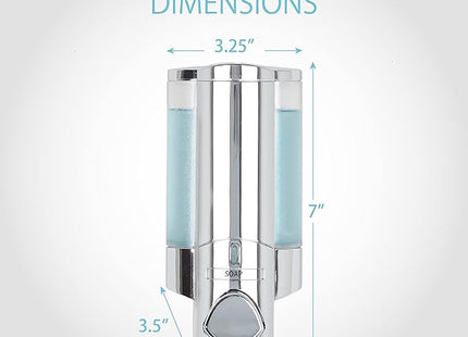 Better Living Aviva 1 Dispenser – Chrome/Translucent, 350ml