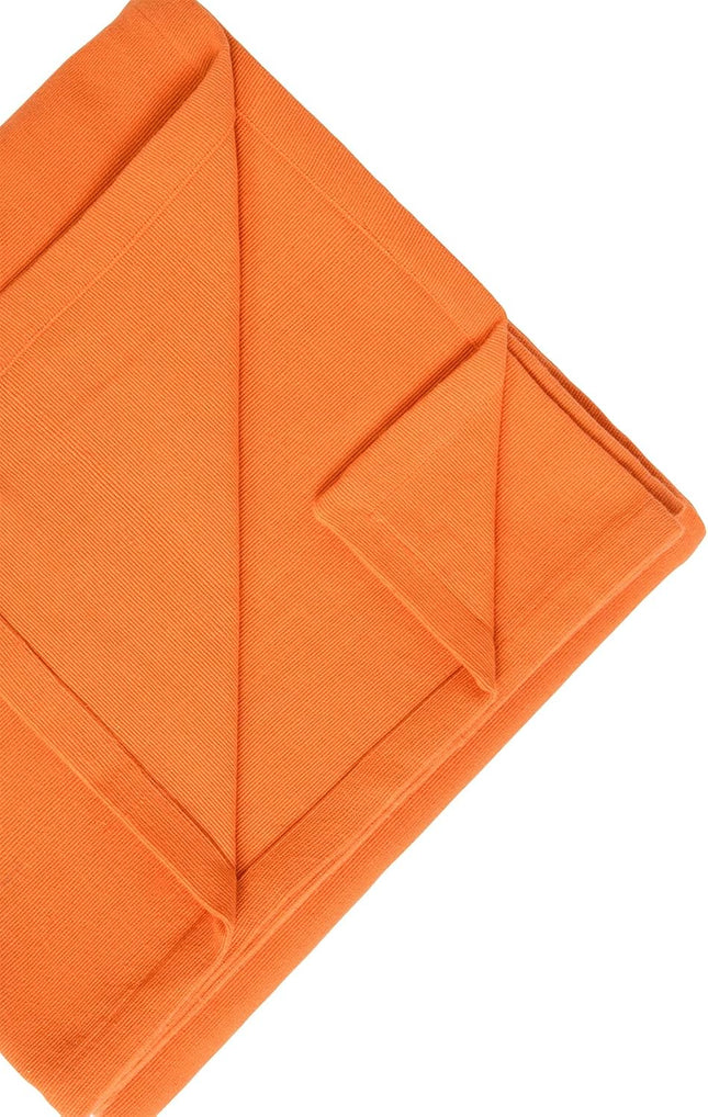 Yoga Studio Organic Cotton Yoga Blanket – Saffron Handwoven Meditation & Support Blanket