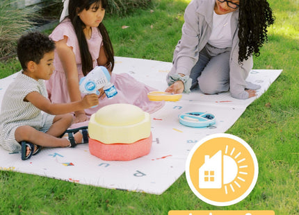 Nuby Foldable Reversible Play Mat Safari – Waterproof Baby Floor Mat 147 x 196 cm