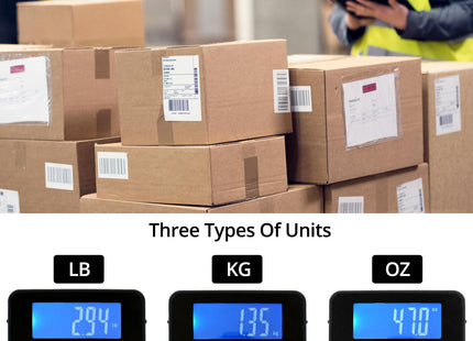 QWORK 200kg Digital Postage Scale – Heavy Duty Scale with LCD Display