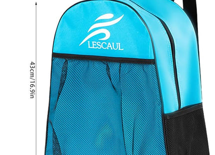 PORUPAEL Roller Skate Backpack – Ice Skate & Ski Boot Storage Bag with Adjustable Straps