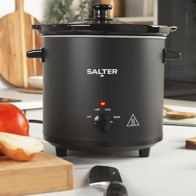 Salter 3.5L Chalkboard Slow Cooker – 3 Heat Settings, Family Size