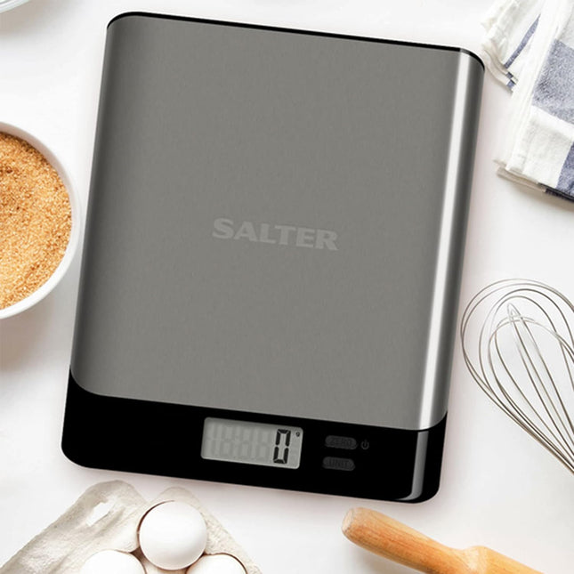 Salter Arc Pro Electronic Scale, Compact 5 kg Max Capacity 1052 – Black