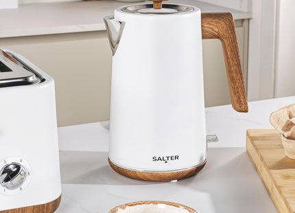 Salter Toronto 1.7L Kettle – 3000W Rapid Boil with Wood Effect Design
