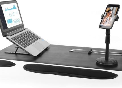 Intempo 6 in 1 Home Office Desk Set, Laptop Riser & Phone Holder - USED