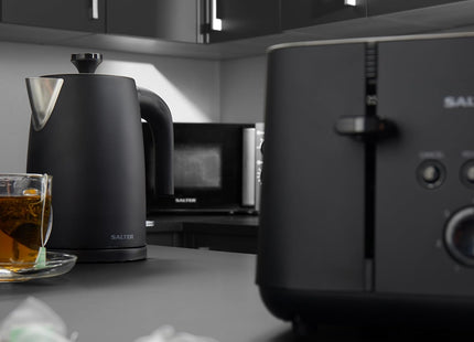 Salter Kuro 1.7L Electric Kettle – 3000W Rapid Boil, Matte Black
