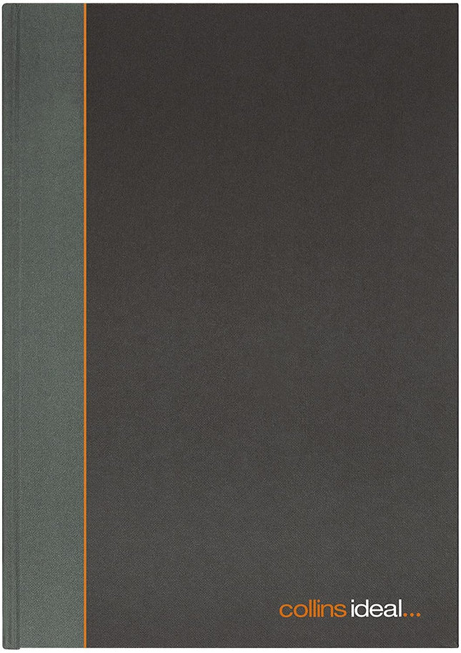 Collins Ideal A5 Cashbook – 192 Pages, Single Cash, Black (Model 461)