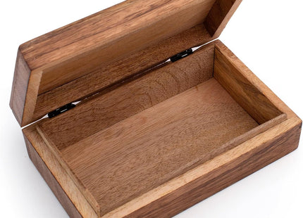Handmade Mango Wood Jewellery & Keepsake Box 8 x 5 Inch – Antique White