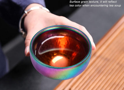 Handmade Tenmoku Ceramic Tea Cup – Chinese Style