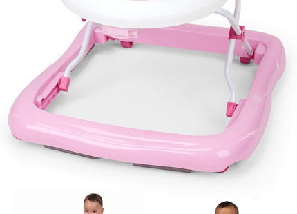 Bright Starts JuneBerry Walk-A-Bout Baby Walker – Adjustable Height, Lights & Sounds, 6 Months+