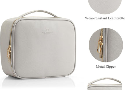 VLANDO Large Travel Cosmetic & Toiletry Organiser Bag – Grey