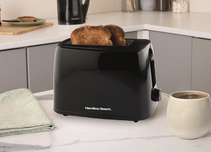 Hamilton Beach Essentials 2 Slice Toaster Wide Slots 650W, HB1116B – Black