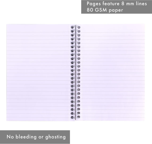 Pukka Pad A5 Metallic Jotta Notebooks – 3 Pack, 200 Pages, Green