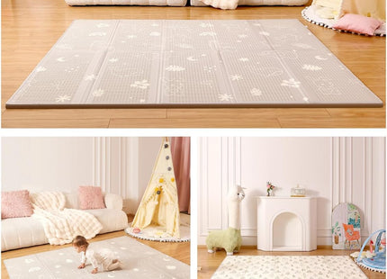 Joypony Foldable Baby Play Mat 50x50 Inches Waterproof Anti-Slip Baby Floor Mat