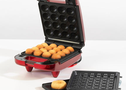 Giles & Posner 3-in-1 Mini Treat Maker – Doughnuts, Cake Pops & Waffles, 650W