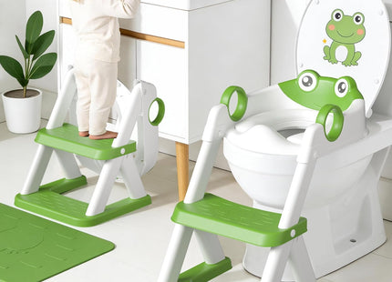 COOSEYA Frog Potty Training Seat with Step Stool - Used