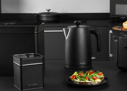 Salter Kuro 1.7L Electric Kettle – 3000W Rapid Boil, Matte Black