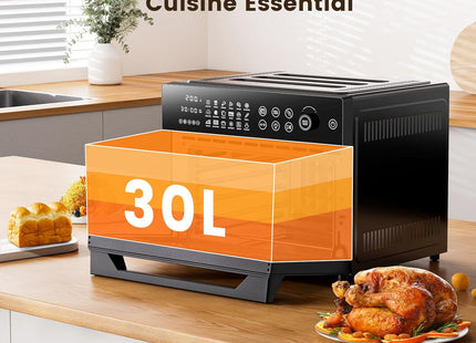Cookwise 30L Air Fryer Oven – 18-in-1 Digital Air Fryer with Dual Cook Function