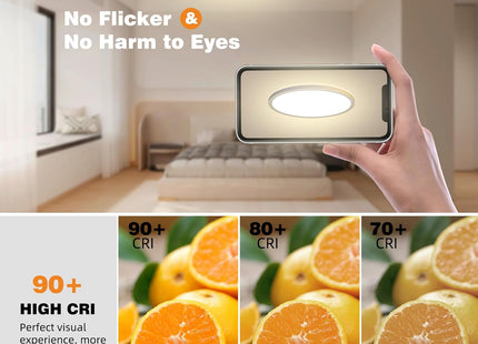 Slochi 40cm 36W Dimmable LED Ceiling Light with Remote – White