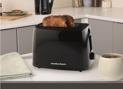 Hamilton Beach Essentials 2 Slice Toaster Wide Slots 650W, HB1116B – Black