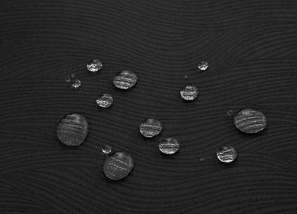 SPRICA Round Jacquard Tablecloth 200cm Water Resistant Heavyweight Polyester Black