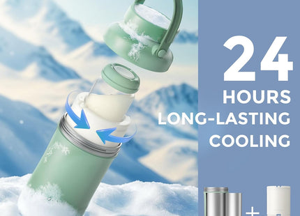 Momcozy Portable Breast Milk Cooler 24H 650ml with 2 Bottles – Green
