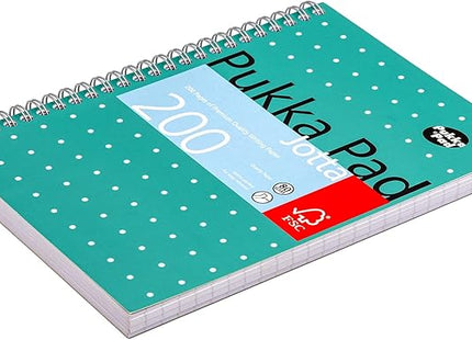 Pukka Pad A5 Metallic Jotta Notebooks – 3 Pack, 200 Pages, Green