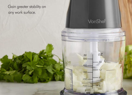 VonShef Mini Chopper 500ml – 400W Food Processor & Vegetable Cutter - Used
