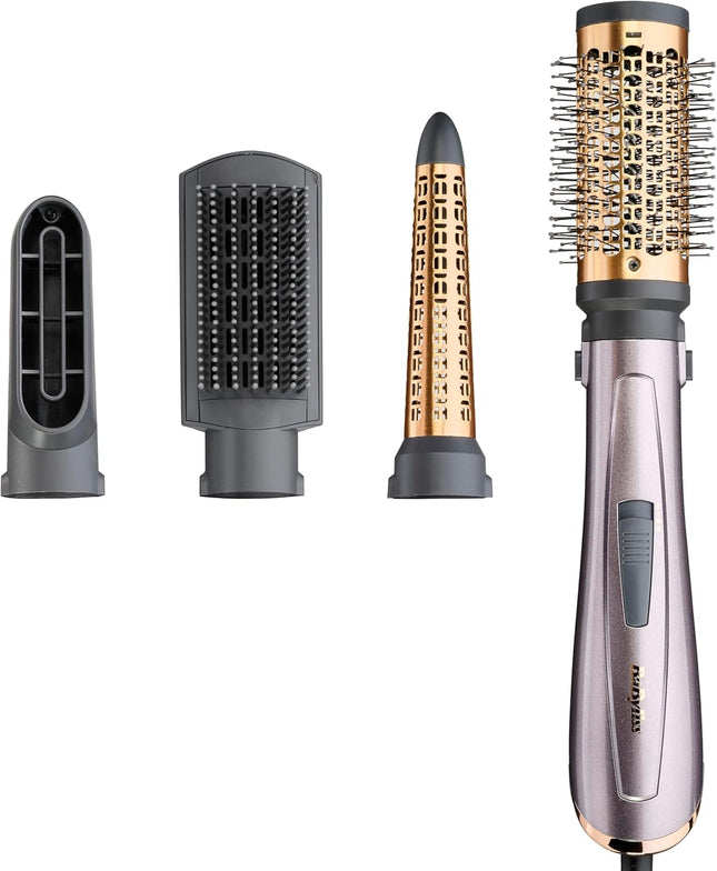 BaByliss Air Style 1000W 4-in-1 Hair Dryer Brush & Styler with Ionic Frizz Control - EU Plug