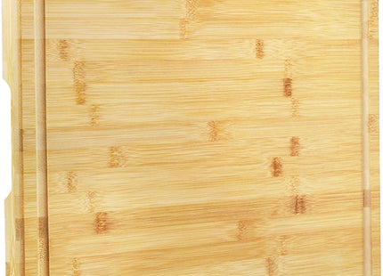Utoplike Extra Large Bamboo Chopping Board 50.7cm – with Juice Groove & Handles