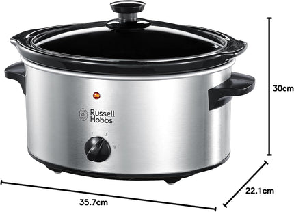 Russell Hobbs 3.5L Stainless Steel Slow Cooker 160W Silver – 23200