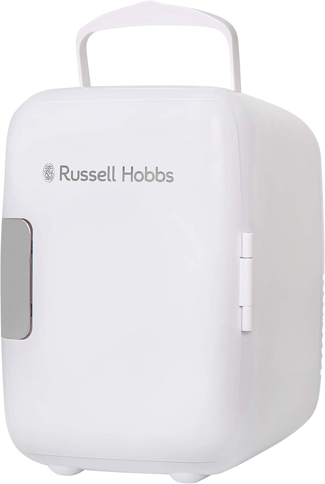 Russell Hobbs 4L Mini Cooler & Warmer 6 Can Portable Fridge White – RH4CLR1001