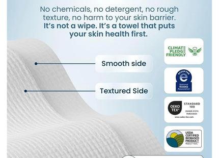 LOJESI XL Disposable Facial Towels 25 x 25cm Biodegradable 50 Pack