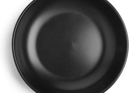VonShef Matte Black Bowl Set – Set of 3 Stoneware Bowls - 22cm