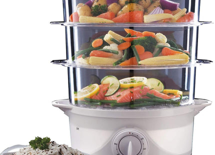 Russell Hobbs 21140 3 Tier Electric Food Steamer 9L 800W White