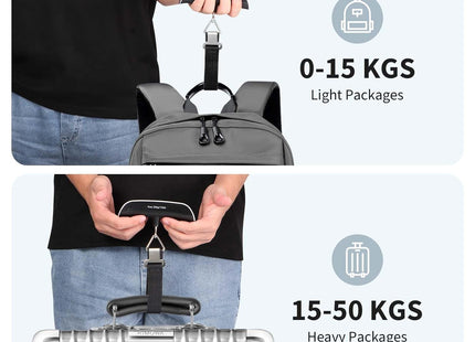 Blendura Digital Luggage Scale 50kg / 110lb – Portable Weigher with Temperature Sensor