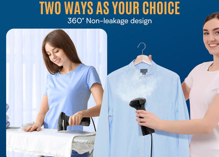 OLAYMEY 1800W Handheld Clothes Steamer 25g/min Portable Garment Steamer