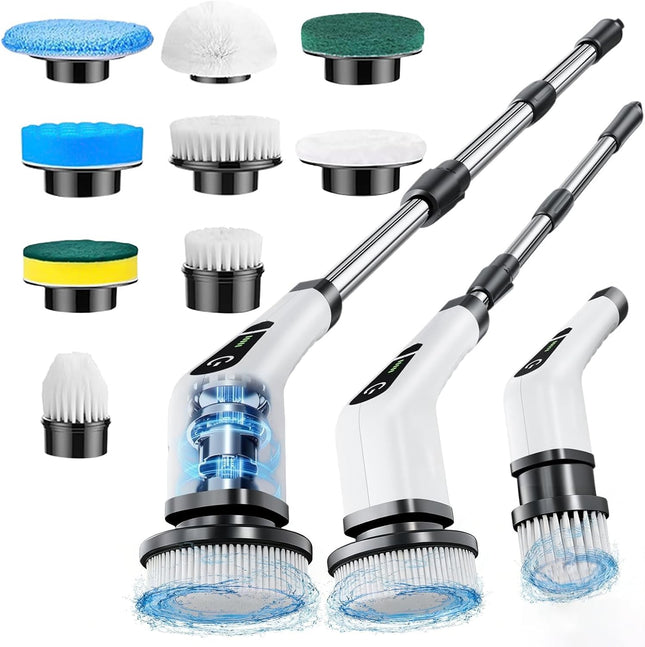 9 in 1 Electric Cleaning Brush with 9 Brush Heads 3000mAh Waterproof Cleaning Brush